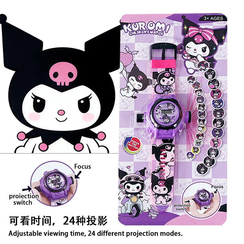 Capybara projector watch for kids - educational toy, light-up cartoon electronic watch, birthday gift for boys and girls