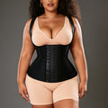 [latex breasted] rubber strap corset vest fishbone corset latex abdominal support breast shaping garment