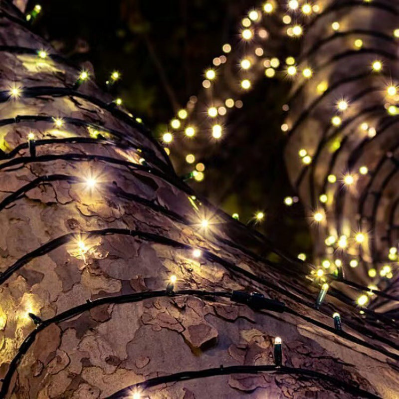 LED waterproof solar small colorful lights flashing lights string lights Gypsy stars household outdoor waterproof holiday decoration star lights