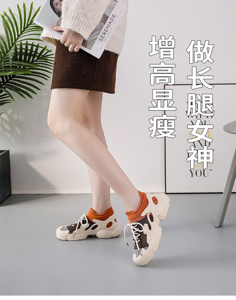 Women's mid-cut winter shoes: new winter collection - fleece-lined, extra thick cotton shoes, cold-weather protection, warm, casual, thick-soled athletic shoes for women