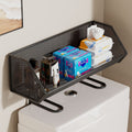 Over-the-toilet storage shelf - bathroom organizer rack - multifunctional toilet & washroom accessory storage solution