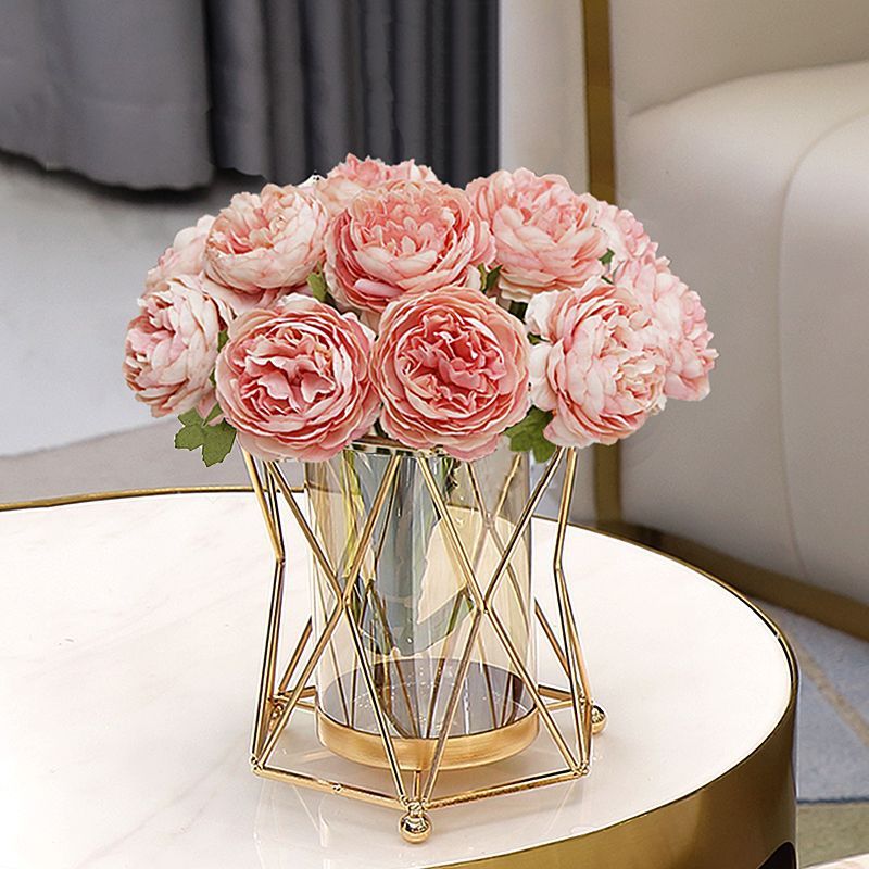 Luxury-style creative hydroponic glass vase - high-end living room & dining table decor - premium floral arrangement display piece
