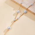 Pearl necklace wholesale fashion cross-border jewelry women's autumn and winter fashion easiest for matchniche styleaccessible luxury tassel sweater chain long