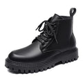 Best sellingboots2026springnew arrivalblackthick sole british style fan car high-top leather shoes workwear men's shoes