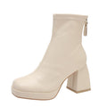 Women's ankle boots 2025 new spring/autumn collection: round toe, platform, waterproof, chunky heel, martin boots, and stiletto boots