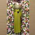 Classy lady style export beading shawl long sleeves pleated loosedress metal belt banquet long dress women