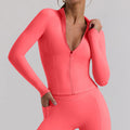 new arrival long-sleeve yoga top and bottom set - premium women's activewear two-piece workout outfit