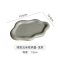Gray sesame point cloud plate