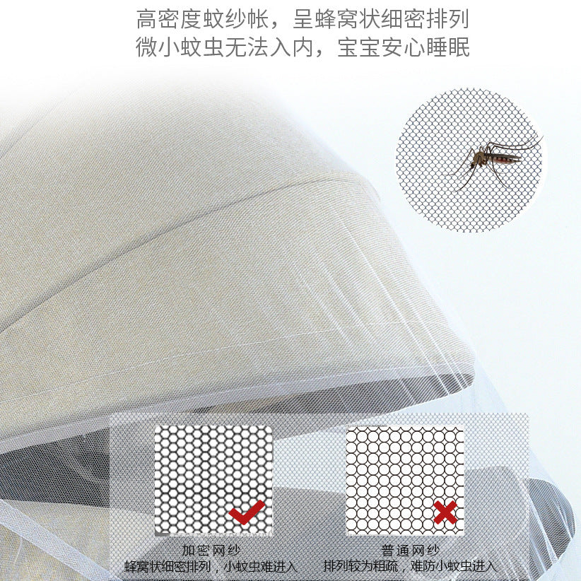 Universal full coverage stroller mosquito net - sunshade, windproof, mesh screen, and anti-mosquito protection for baby carriages