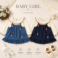 Dress baby girl mushroom cartoon dress baby spring & fallsweet fresh silmdressgirl korean style