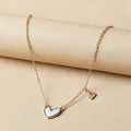 Acrylic love necklace wholesale european and american cross-border pendant jewelry women's niche accessible luxury high-end autumn and winter sweater chain