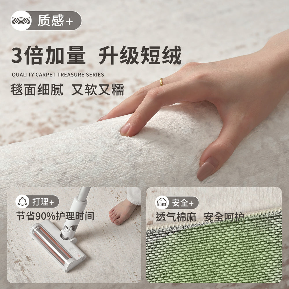 Modern minimalist luxury rug for living room - new italian style, thickened, home use, simple design, waterproof and stain-resistant floor mat