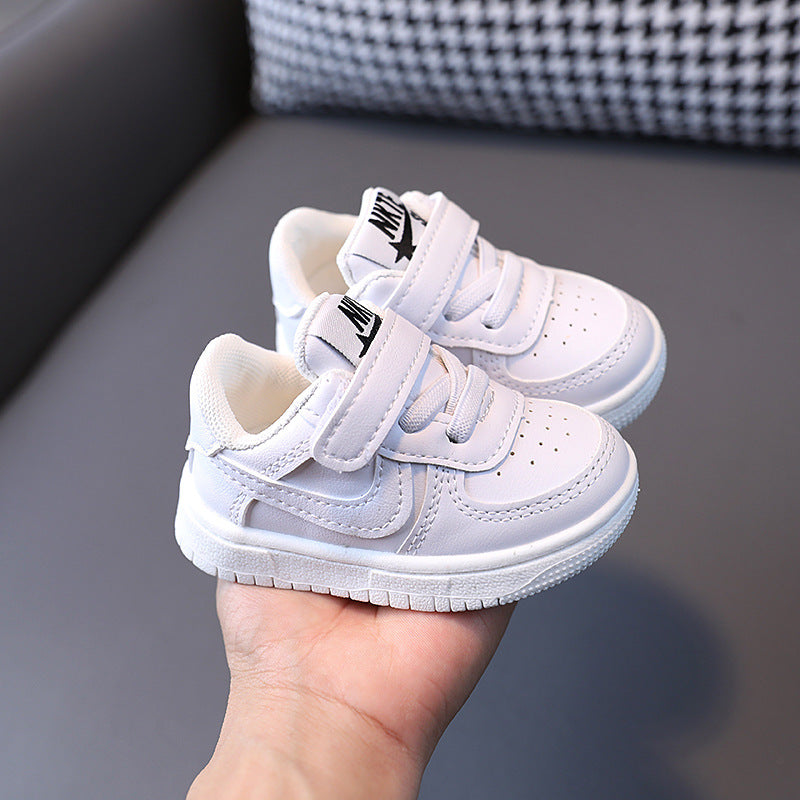 spring/autumn korean style kids' sneakers, athletic shoes, baby walking shoes for boys and girls, infant shoes, boys' white sneakers