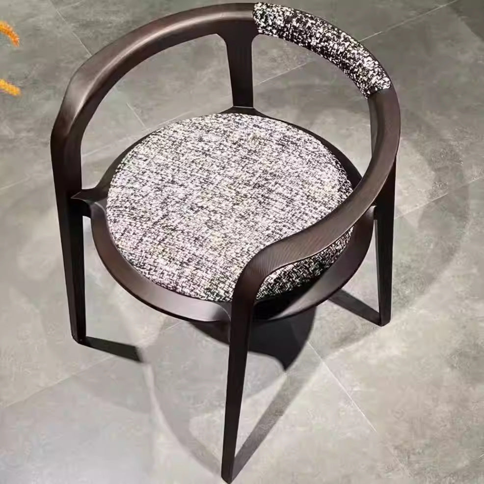 Italian casual medieval dining chair for home new chinoiserie house classy chair solid wood book chair tea room tea master chair