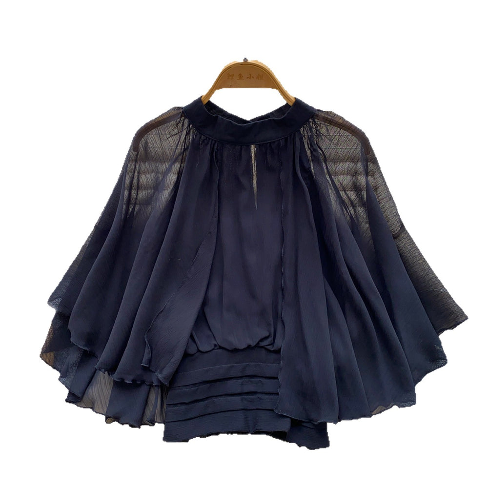 French gentle style pink stand collar waist cardigan women's summer k-style short sleeve elegant work clothingloosetops