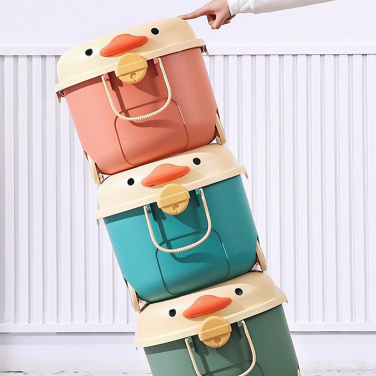 Household movable toy storage box daily storage box baby clothes cabinet snacks lego building blocks plastic basket