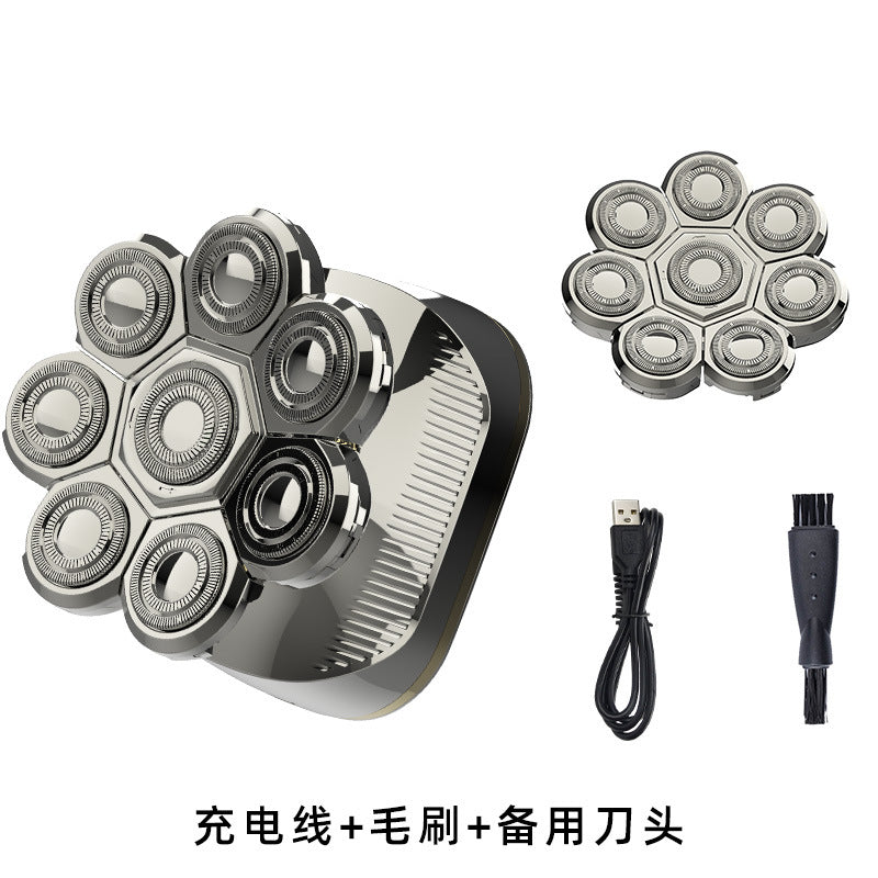 Bald machine male 8-head bald handy gadget shave bald head whitening special shaving hair hairdressing electric razor