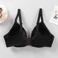 Plus size leopard print push-up bra for curvy women - enhances cleavage, minimizes appearance, prevents sagging, and provides side support