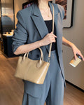 2025 fall/winter new collection: genuine leather crossbody tote bag for women - versatile, high-capacity, multi-compartment shoulder bag