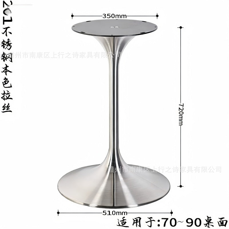 Titanium speaker legs, stainless steel spinning brushed table legs, metal waist bracket, coffee table legs, tulip table legs