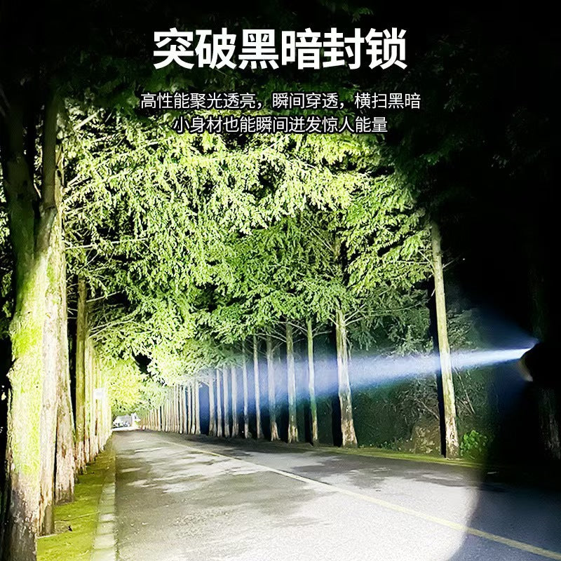 Cross-border special P70 flashlight super bright led aluminum alloy zoom electric display flashlight outdoor multi-function flashlight