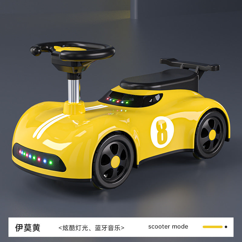 New children's scooter 3-7 year old boys and girls can take a four-wheeled silent yo-yo car to prevent rollover New Year's gift