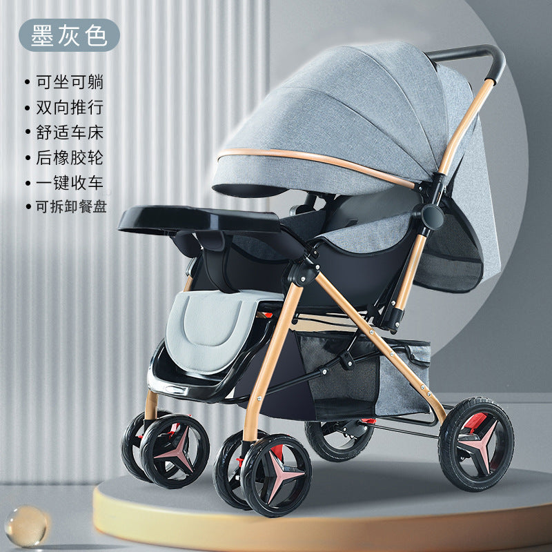 Lightweight, reclining, and foldable umbrella stroller - perfect for babies and toddlers (0-3 years) - your go-to baby carrier for easy outings!