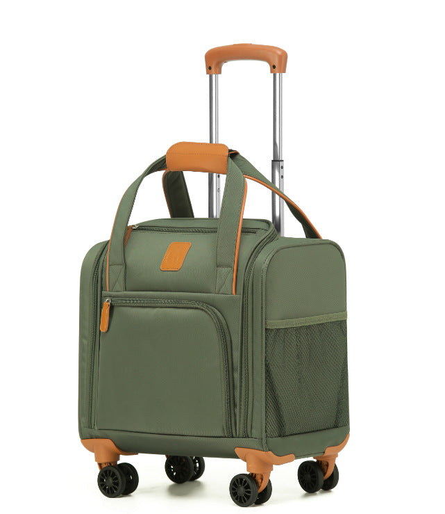 Oxford cloth suitcase 16 inch small boarding case children's trolley case wear-resistant canvas bag waterproof travel bag