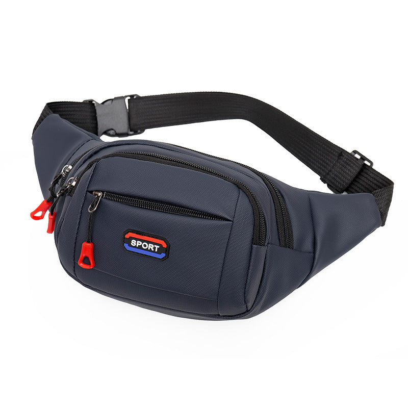 Cross-border new fanny pack men's outdoor sports running chest bag waterproof belt multi-functional business cashier messenger bag