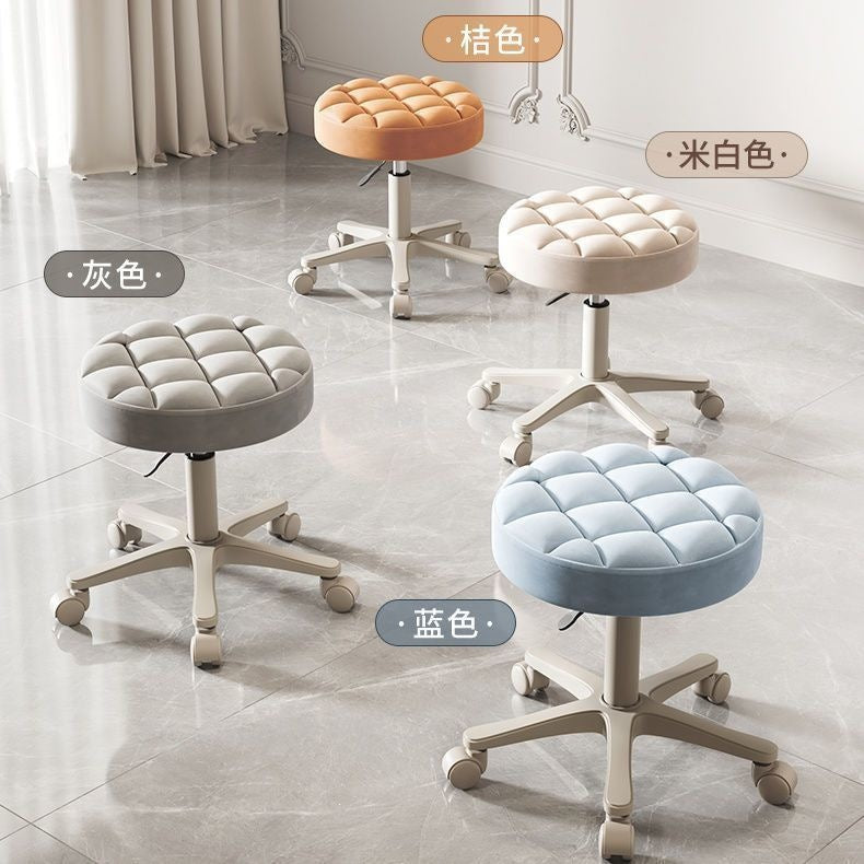 Professional salon stool - adjustable height, swivel, and rolling - ideal for hairdressers, estheticians, and nail technicians