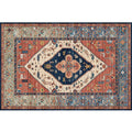 retro ethnic moroccan faux cashmere rug - durable, stain-resistant, perfect for living room coffee tables, bedroom bedside, and more