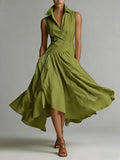 new french chic elegant goddess style slimming fitted sleeveless maxi dress for women