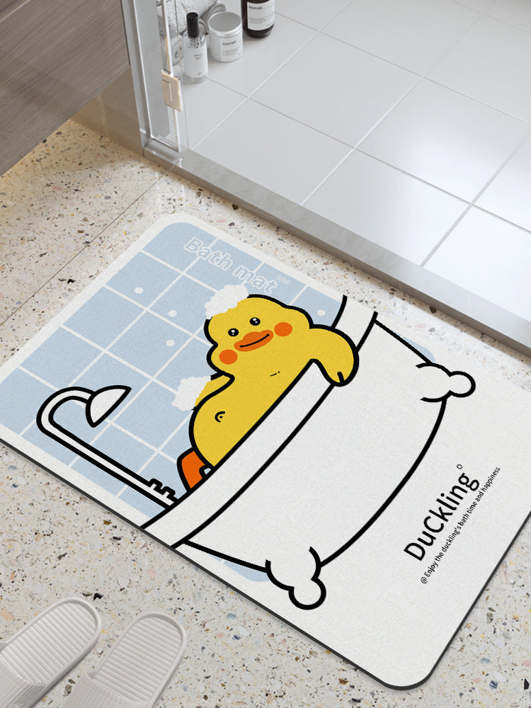Distribute diatom mud absorbent mat bathroom floor mat toilet bathroom door step foot bath non-slipfor home