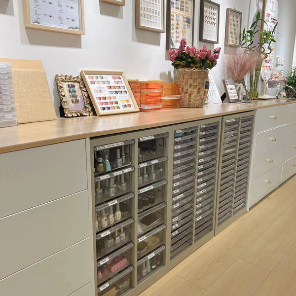 Nail shop display cabinet Nail art cabinet Floor cabinet Nail polish glue storage cabinet Wall cabinet Nail polish swatch Nail art side cabinet