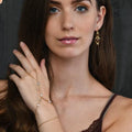 new arrival rhinestone finger bracelet ethnic style summerfashion hundred hand back chain ring all-in-one hand chain