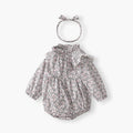 Newborn baby romper - autumn new arrivals: baby girl princess bodysuit, 100-day celebration outfit, long-sleeve autumn clothes for toddlers