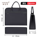 Oukeqi large capacity business briefcase office conference document bag portable business trip laptop bag print logo