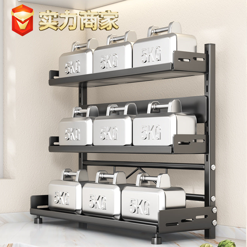 Seasoning rack Kitchen storage supplies Household knife holder Seasoning countertop Multi-layer large-capacity seasoning bottle storage