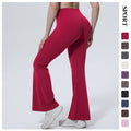 New barely-there high-waisted yoga pants: tummy control, butt lift, wide leg flare leggings for outdoor running, fitness, and sports - women's yoga apparel