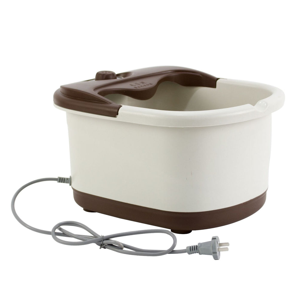Heated foot bath basin - foldable, automatic, thermostatic electric foot massager - perfect for home use or gifting