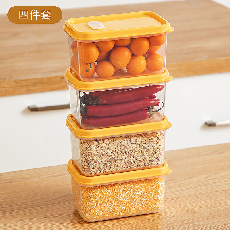 Kitchen Food Refrigerator Storage Box Transparent Sealed Fruit Food Fresh-keeping Box Food Grade Plastic Japanese Bento Box
