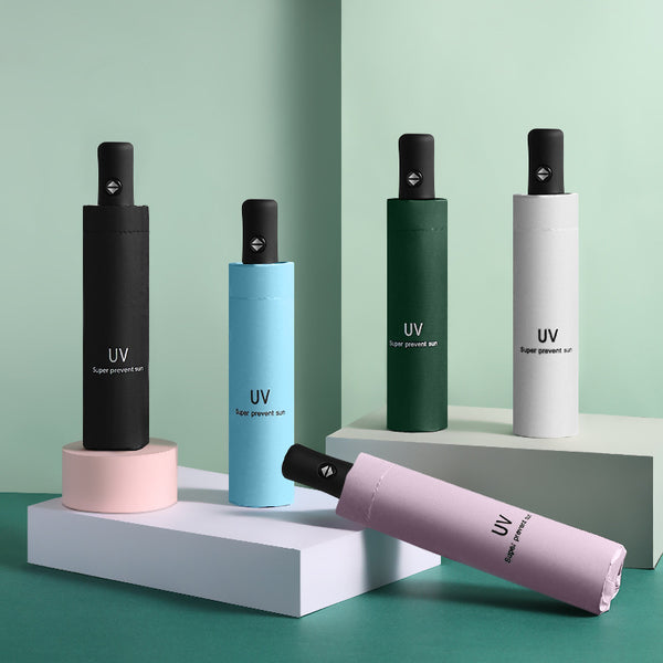 A large number of wholesale UV vinyl sunscreen sun umbrellas, folding weather and rain dual-purpose advertising gifts, automatic umbrella manufacturers