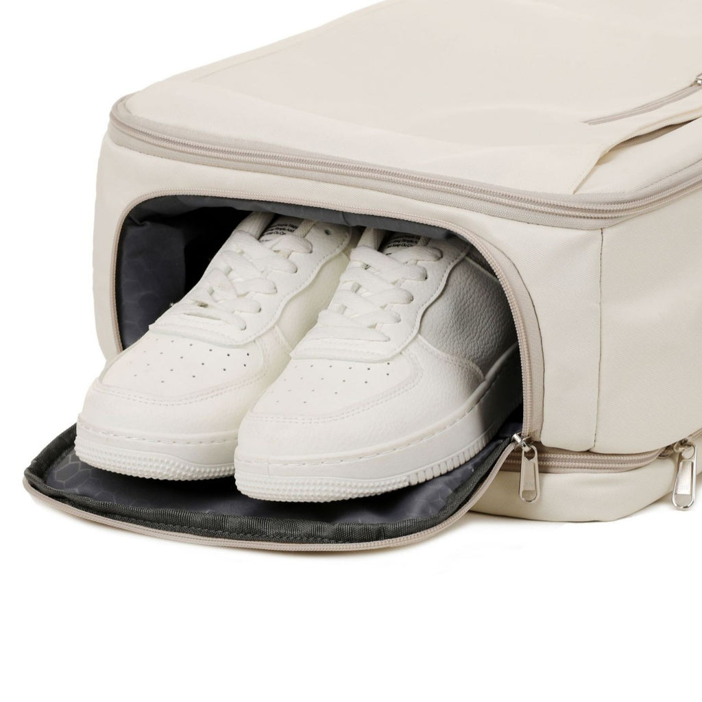 New travel backpack USB interface expandable large capacity multi-wet and dry separation function shoe compartment luggage backpack