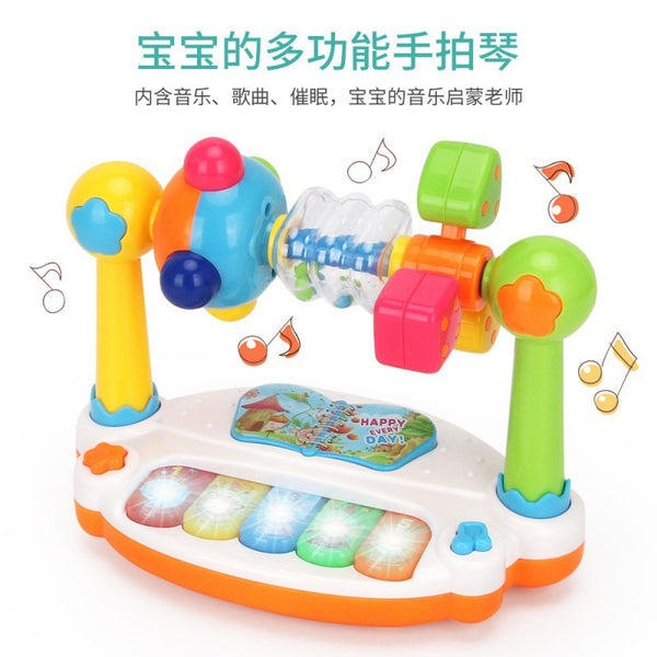 Cross-border  export puzzle music kingdom baby electronic organ toy light baby early education singing story