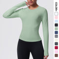 New casual sporty t-shirt - slim fit, quick-dry, breathable yoga top for women - perfect for running, training, and fitness
