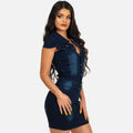 fashionsexy silm denim dress hip skirt nightclub skirt skirt cross-border