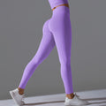 Fashion cross-border seamless pure color peach sweatpants tight running fitness yoga clothes high waist butt lift yoga pants for women