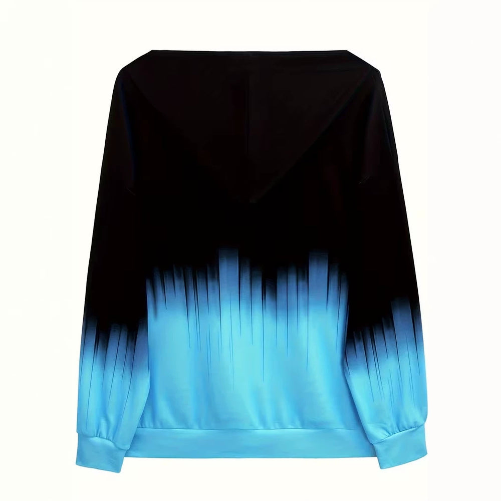 hot-selling plus-size women's zip-up hoodie, new casual long-sleeve hooded sweatshirt jacket, dropshipping available