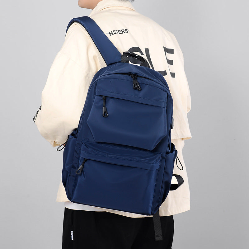 Cross-border men's casual backpack outdoor travel large-capacity student schoolbag fashionable and lightweight versatile computer backpack