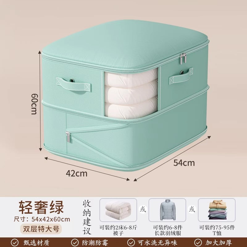 Perspective down jacket quilt vacuum compression storage bag clothing finishing wardrobe bag large capacity quilt packaging